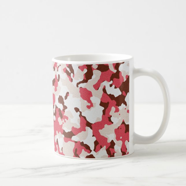 Mug Motif de camouflage rouge (Droite)