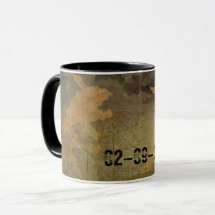 Mug Motif de camouflage vert vintage V2.0