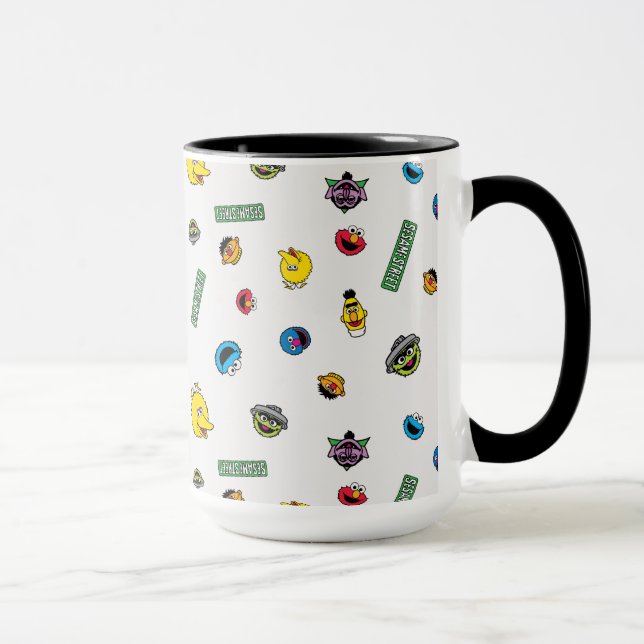 Mug Motif de caractères de rue Sésame (Droite)
