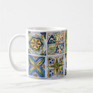 Mug Motif de carreau de céramique sicilien traditionne