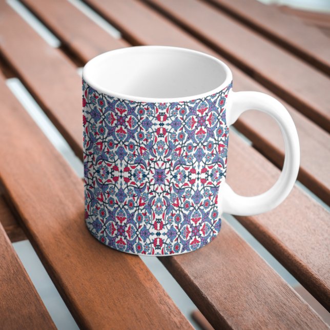 Mug Motif de carreau turc ornemental  (Créateur téléchargé)