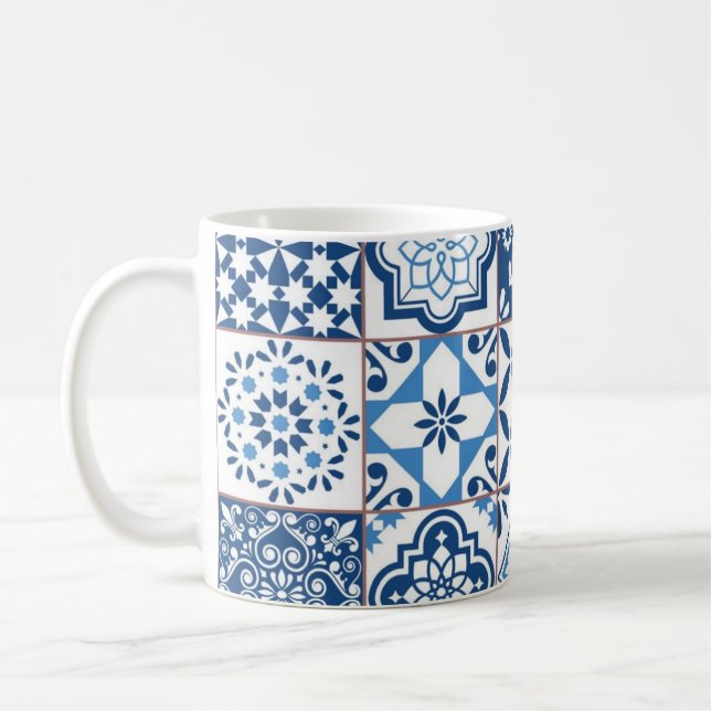Mug Motif de carreaux de céramique (Gauche)