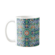 Motif de carreaux de Zellige marocain vibrant 