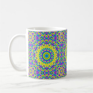 Mug Motif de carreaux mosaïque kaléidoscopique moderne