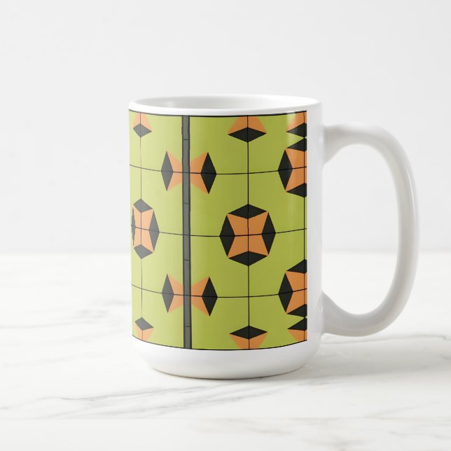 Mug Motif de carrelage géométrique avec des couleurs v (Droite)