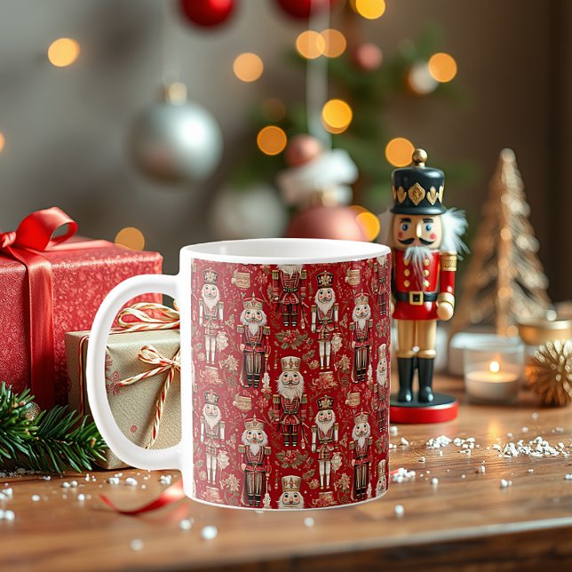 Mug Motif de casse-noix rouges Noël (Créateur téléchargé)