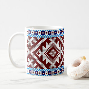 Mug Motif de ceinture tissée de ramassage estonien