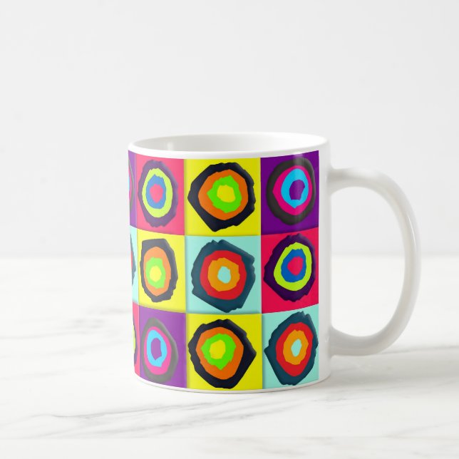 Mug Motif de cercles colorés (Droite)