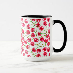 Mug Motif de cerises d'aquarelle