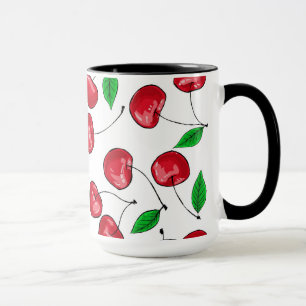 Mug Motif de cerises fraîches