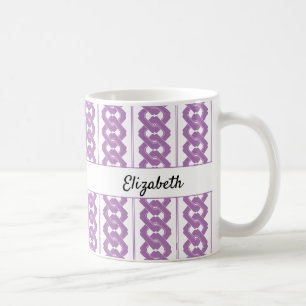 Mug Motif de chaîne asiatique traditionnel avec nom