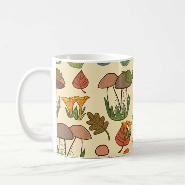 Mug Motif de champignons.  (Gauche)