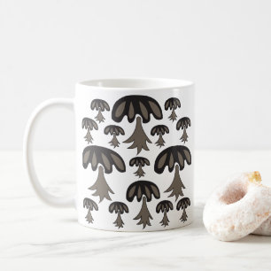 Mug Motif de champignons Abstraits