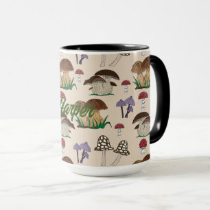 Mug Motif de champignons personnalisé