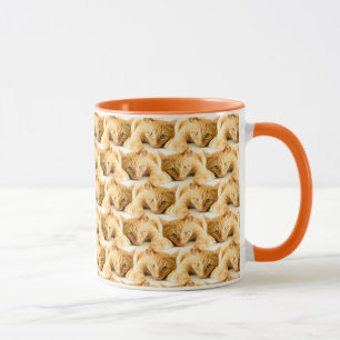 Mug Motif de chat au gingembre orange
