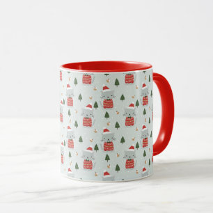 Mug Motif de chat de Noël mignon – Fêtes de fin d'anné
