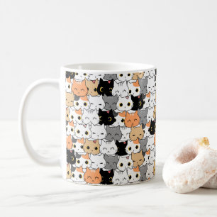 Mug Motif de chat mignon kawaii coloré pour les amateu