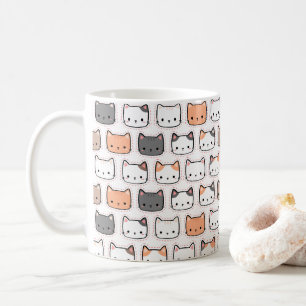 Mug Motif de chat mignon kawaii coloré pour les amateu