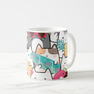 Mug Motif de chat mignon kawaii coloré pour les amoure