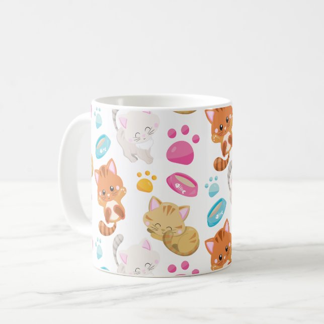 Mug Motif De Chats, Chats Mignons, Kitty, Chatons, Paw (Devant gauche)