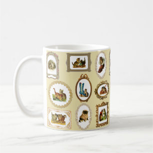Mug Motif de chats encadrés Vintages