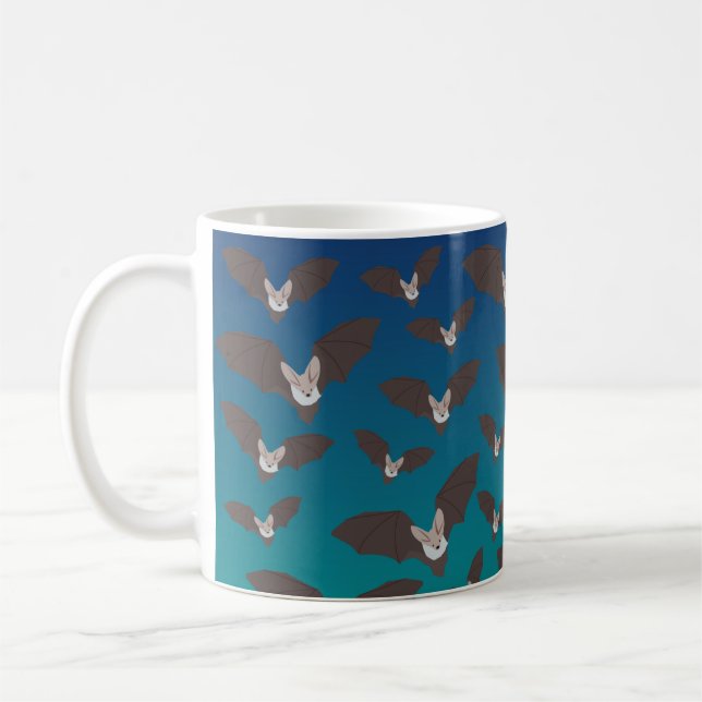 Mug Motif de chauve-souris effrayant mignon  (Gauche)