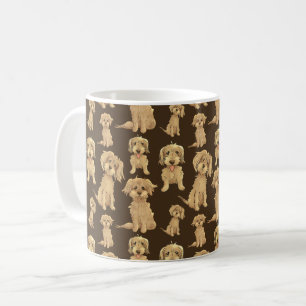 Mug Motif de chien Brown labradoodle doré