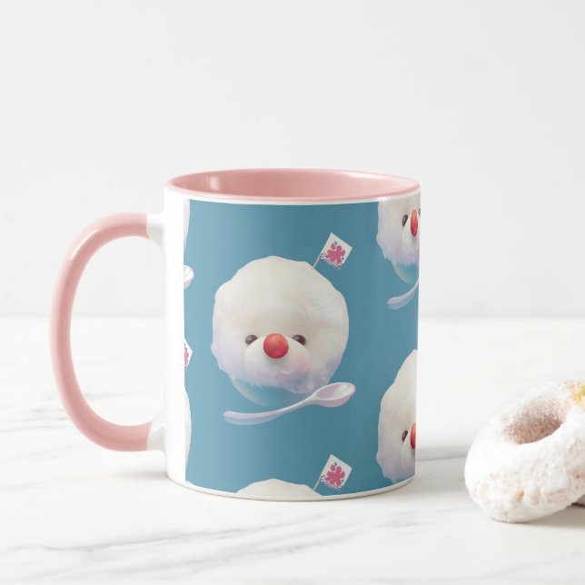 Mug Motif de chien de glace rasé mignon (Avec donut)