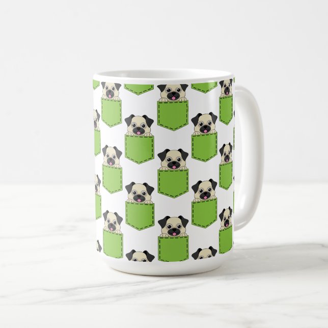 Mug Motif de chien de poche (Devant droit)