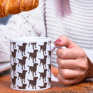 Mug Motif de chiens de Chocolate Retrivers du Labrador