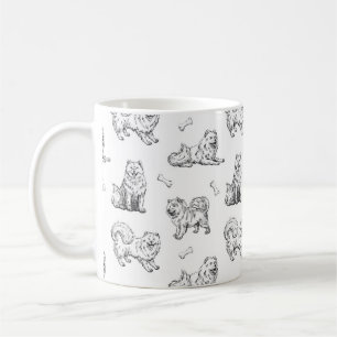 Mug Motif de chiens Samoyés