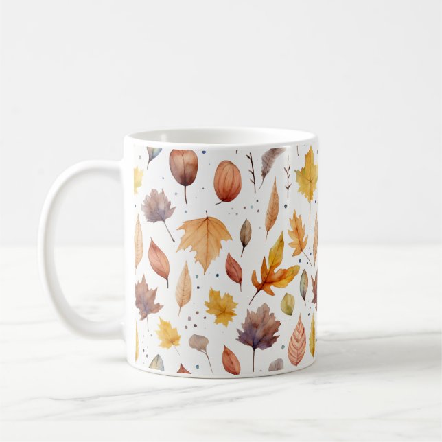Mug Motif de chute aquarelle (Gauche)