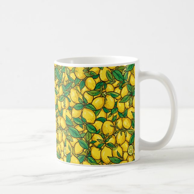 Mug Motif de citron frais (Droite)