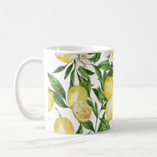 Mug Motif de citrons et citrons d'été