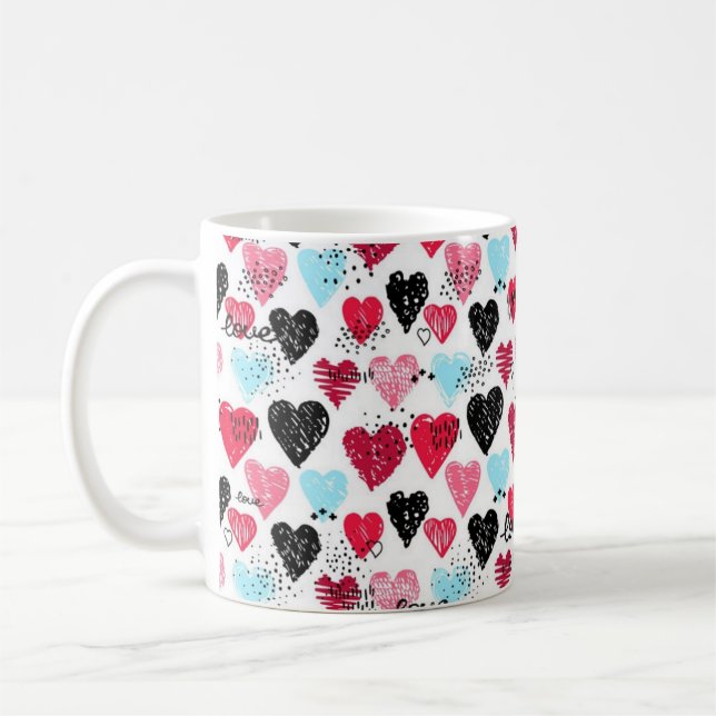 Mug Motif de coeur (Gauche)