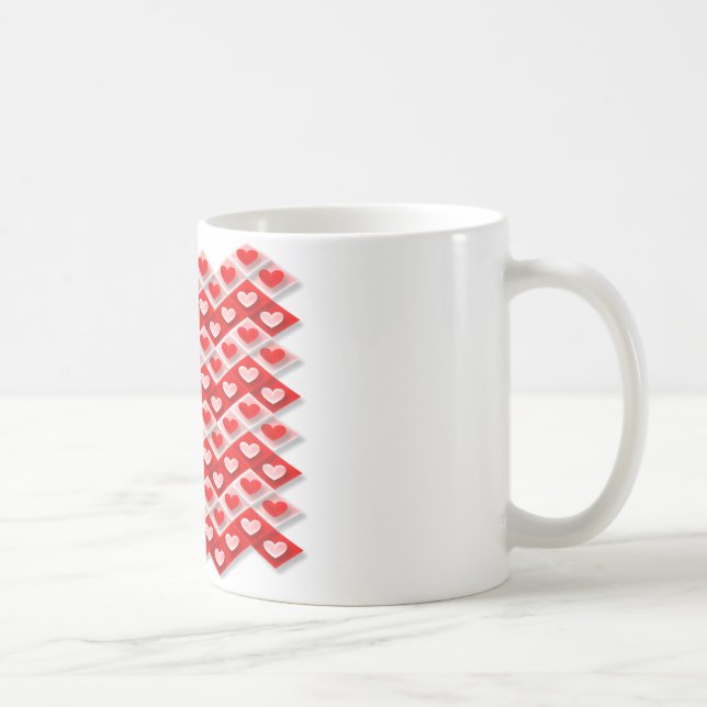 Mug Motif de cœur d'amour (Droite)