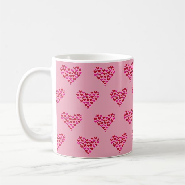 Mug Motif de coeur Love Pink Graphic (Gauche)