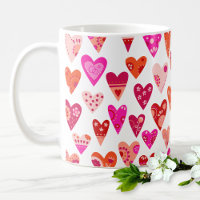 Motif de coeur Rouge rose moderne