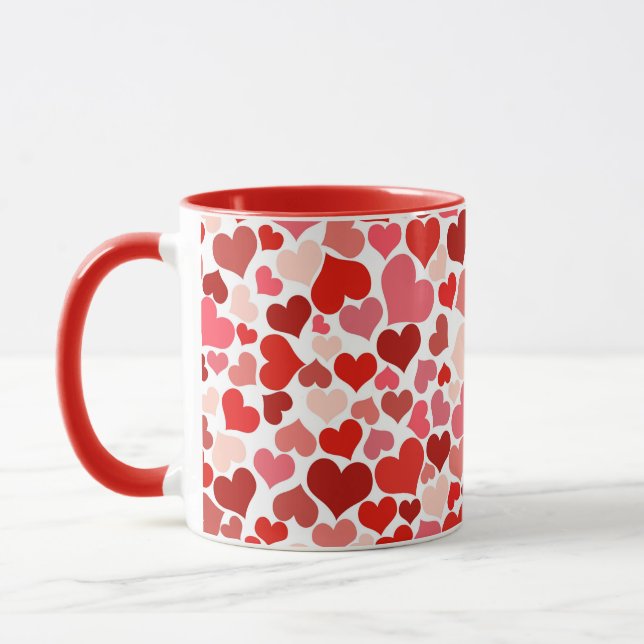 Mug Motif de cœurs multicolores-20367 (Gauche)