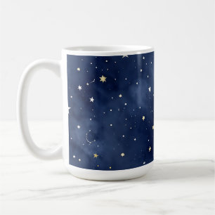 Mug Motif de constellations lunaires de nuit étoilée