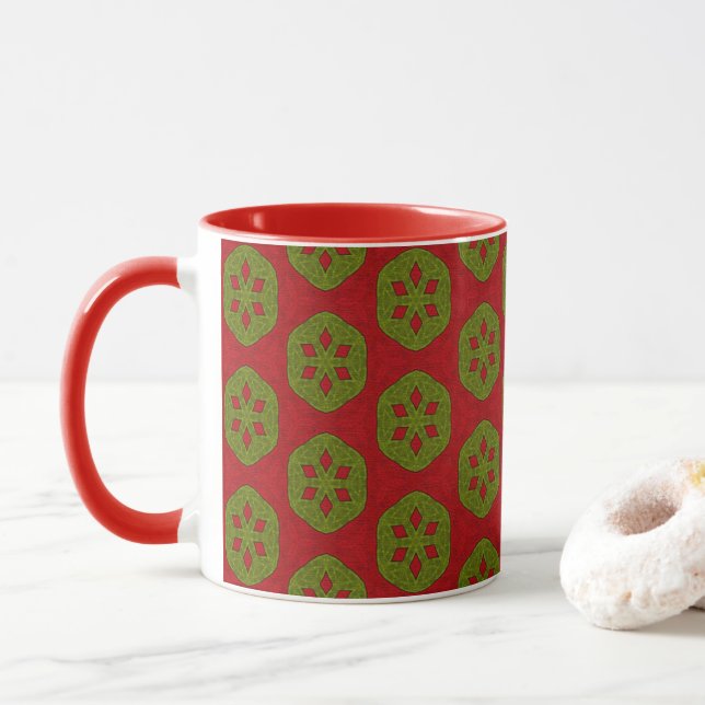 Mug Motif de cookies de Noël (Avec donut)