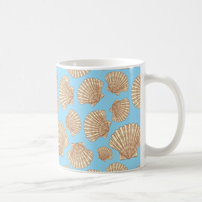 Mug Motif de coquillage de style Vintage (Droite)