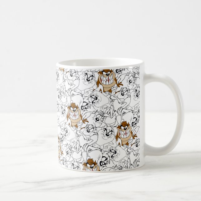 Mug Motif de couleur de ligne d'art TAZ™ (Droite)