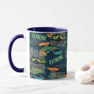 Mug Motif de course de rue extrême à Tokyo