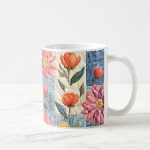 Mug Motif de courtepoint floral