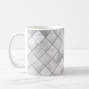 Mug Motif de courtepointe à motif patchwork argenté