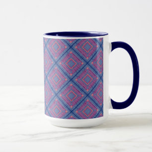 Mug Motif de courtepointe diamant 1