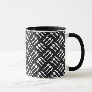 Mug motif de couteau à cuillère à fourche