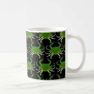 Mug Motif de crabe bleu dans le noir