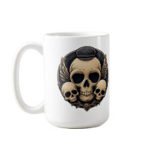 Motif de crâne dans une palette monochrome